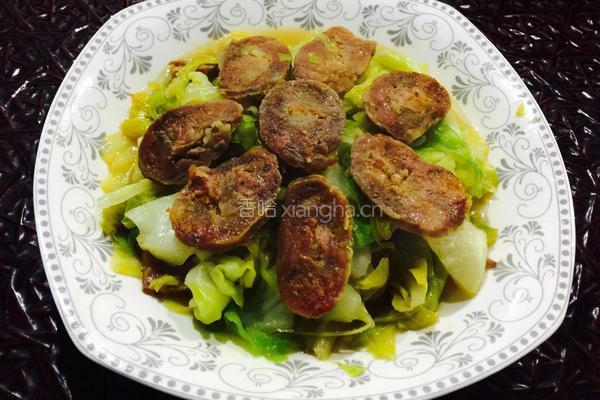 腊肉炒卷心菜的做法图解7