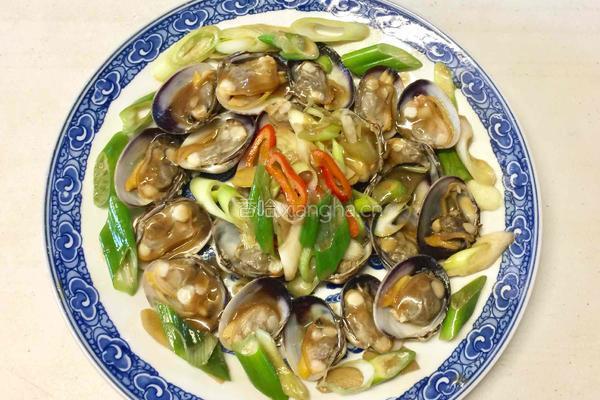 姜葱炒蛤的做法图解6