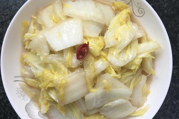 醋溜圆白菜的做法图解6