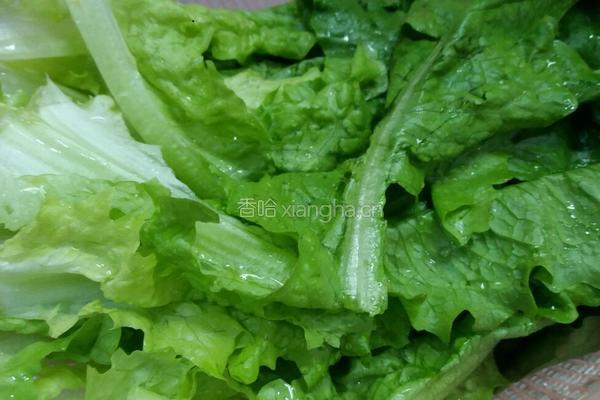 家常蒜米炒莴苣叶的做法图解1