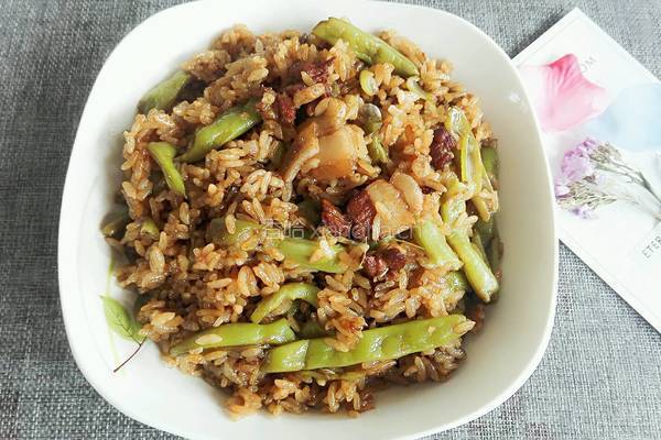 豆角肉叉锅