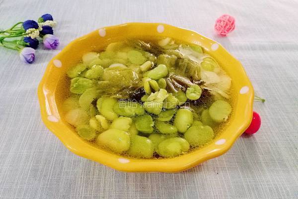 酸菜胡豆瓣汤
