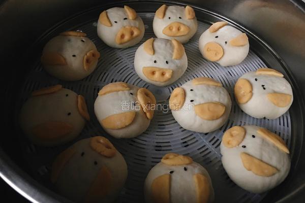 小猪包（黑芝麻馅）的做法图解20