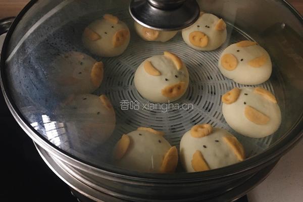 小猪包（黑芝麻馅）的做法图解23