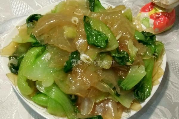 粉皮焖油菜