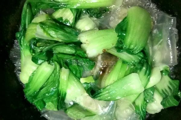 粉皮焖油菜的做法图解9
