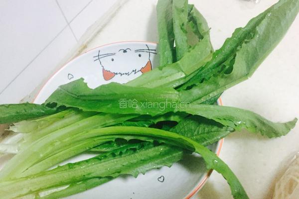 火腿蔬菜面的做法图解1
