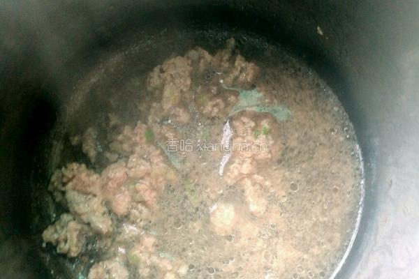 宝宝辅食瘦肉生菜粥的做法图解2