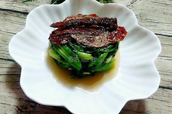 鲮鱼油麦菜的做法图解6