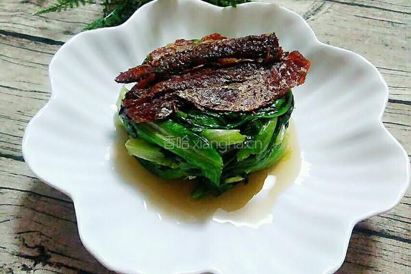 鲮鱼油麦菜的做法图解5