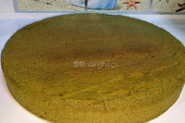 10寸抹茶戚风蛋糕的做法图解17