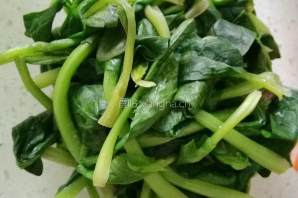 麻酱拨清菠的做法图解3