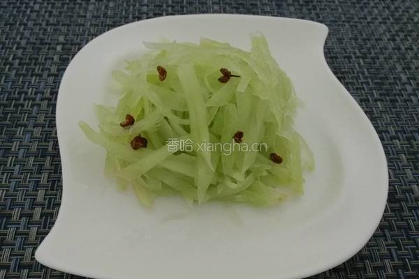 炝拌莴苣的做法图解7