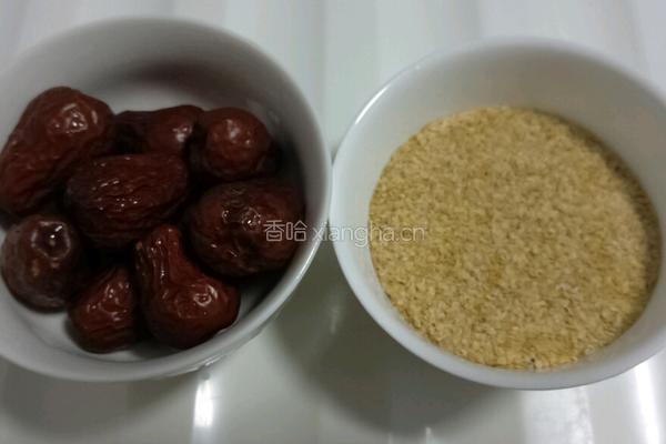 小麦胚芽红枣粥的做法图解1