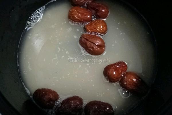 小麦胚芽红枣粥的做法图解4