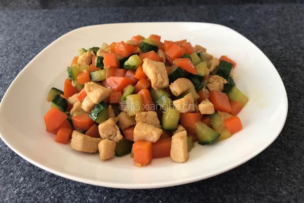 鸡胸肉三丁的做法图解5