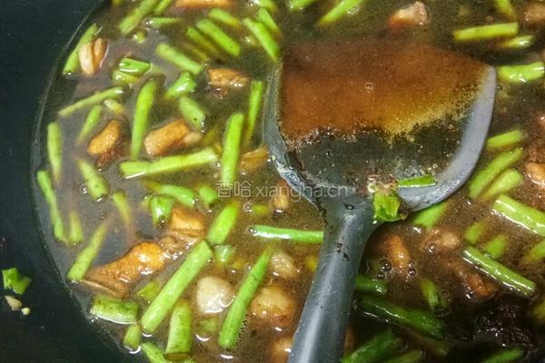 豆角蒸面条的做法图解7