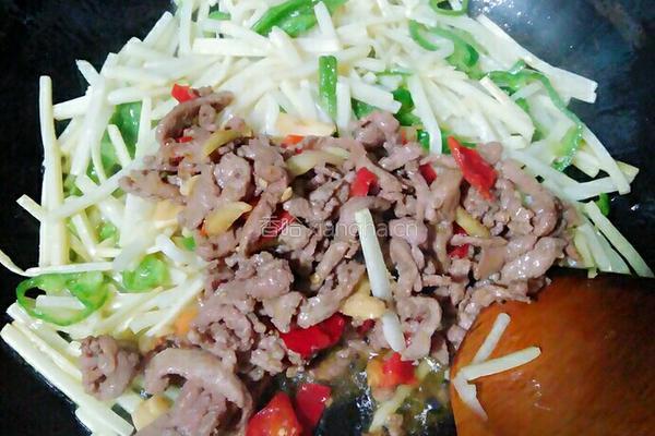 清笋牛肉丝的做法图解5
