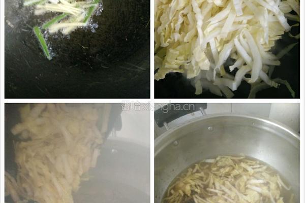 酸海带白菜汤的做法图解4
