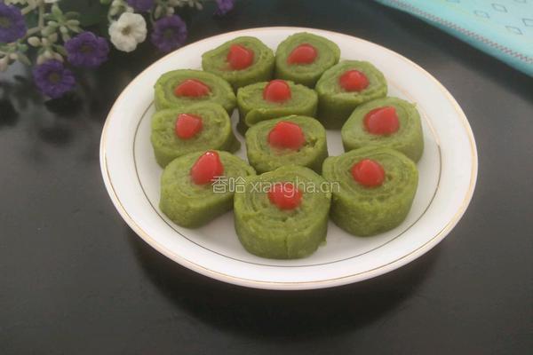菠菜汁卷饼的做法图解7