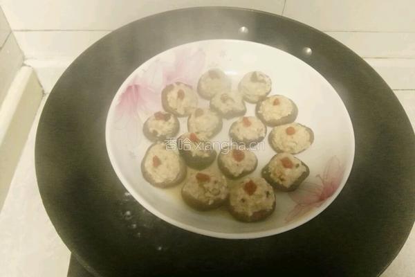 香菇酿肉的做法图解6