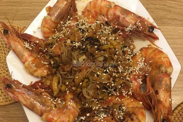 香煎竹节虾的做法图解5
