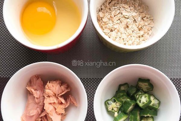 减脂早餐：金枪鱼燕麦披萨的做法图解1