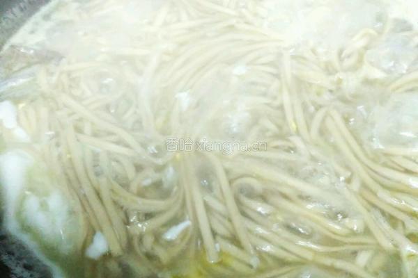 菠菜鸡蛋汤面的做法图解7