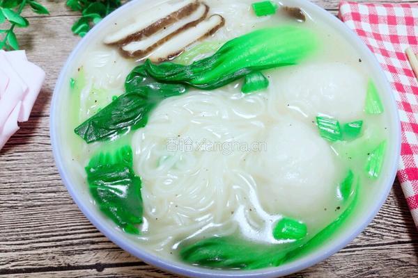 青菜鱼丸面的做法图解12
