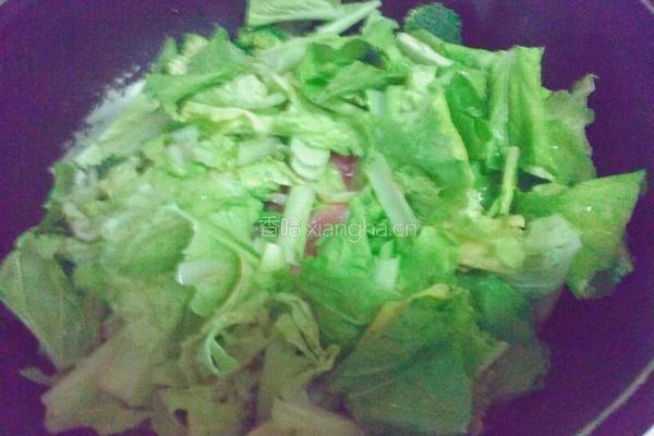 蔬菜豬油炒飯的做法图解1