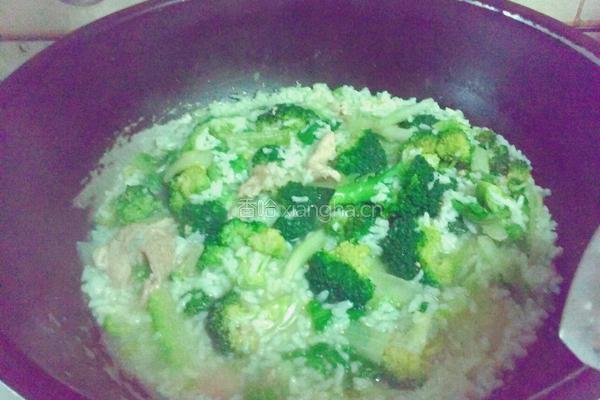 蔬菜豬油炒飯的做法图解4