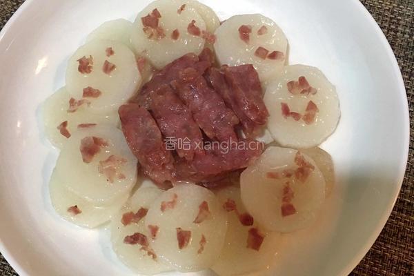 淮山蒸腊肠的做法图解6