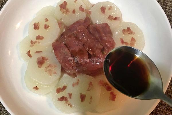 淮山蒸腊肠的做法图解7