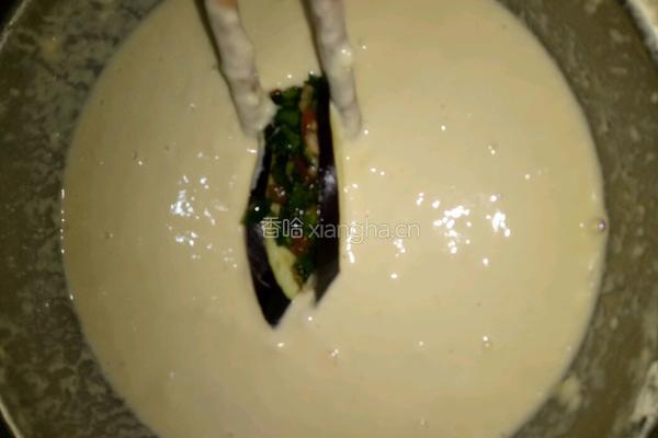 煎茄子盒的做法图解10