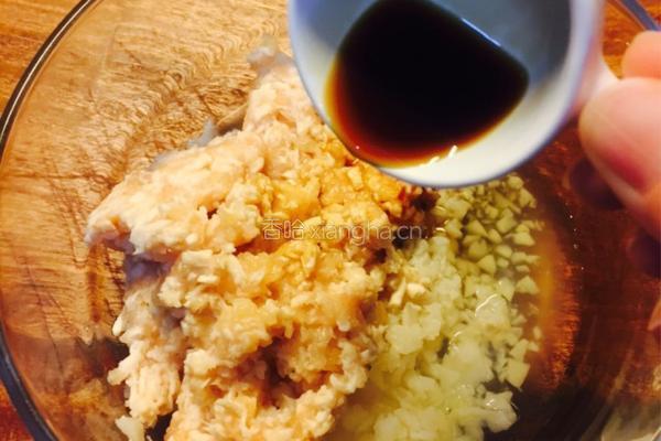 清蒸马蹄鸡肉饼的做法图解8