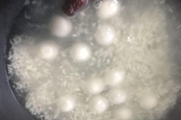 鸡蛋醪糟汤圆的做法图解2