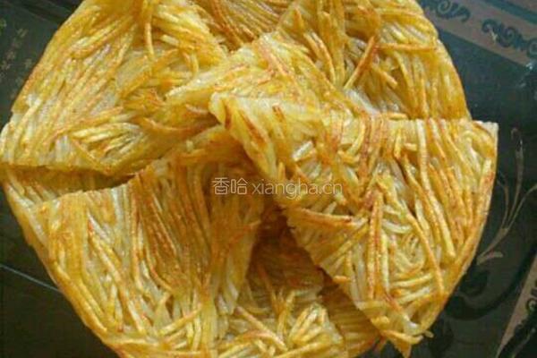 黄金土豆丝饼的做法图解6