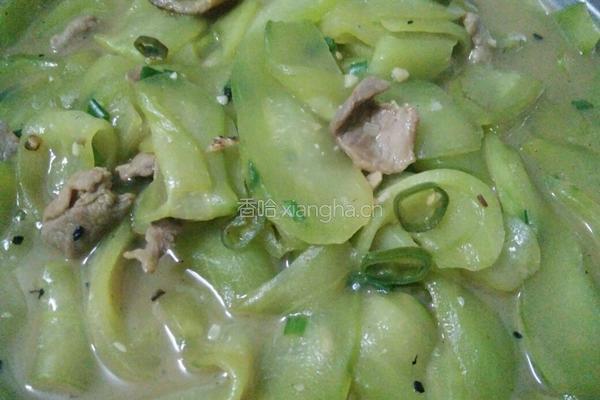 青瓜炒肉片
