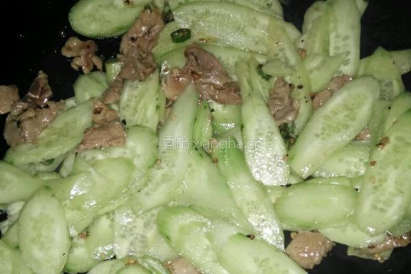 青瓜炒肉片的做法图解7