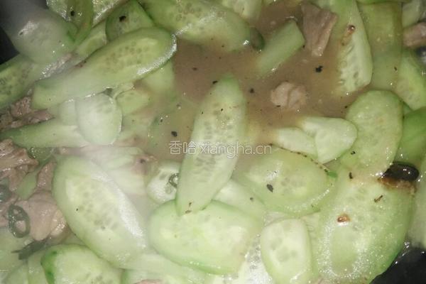 青瓜炒肉片的做法图解9