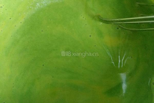 绿色戚风蛋糕的做法图解5