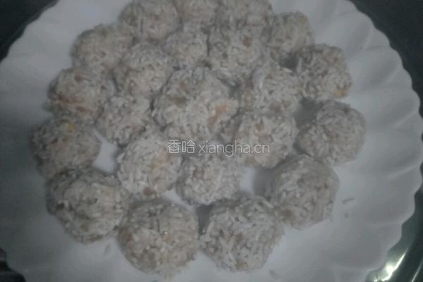 珍珠糯米丸子的做法图解8