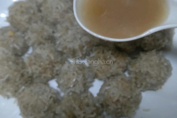 珍珠糯米丸子的做法图解12