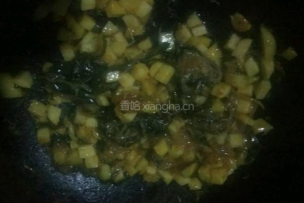 土豆海带炒米粉的做法图解6