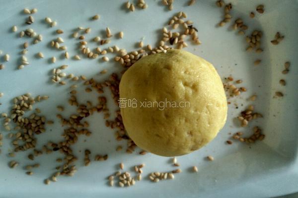 黄金红薯糯米豆沙球的做法图解10