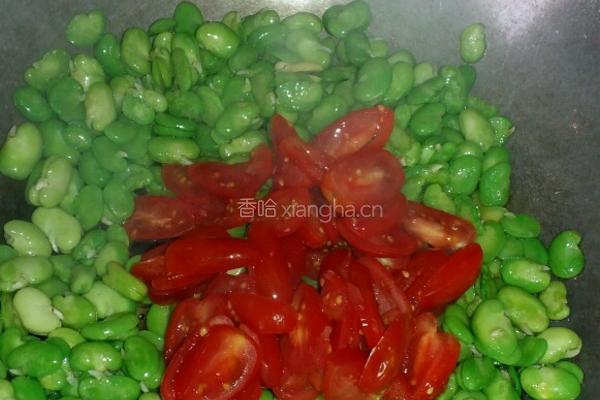 番茄炒蚕豆米的做法图解5