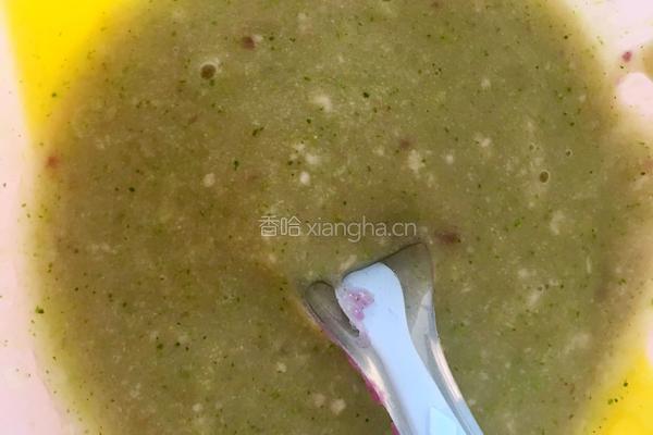 西兰花紫薯泥辅食的做法图解8