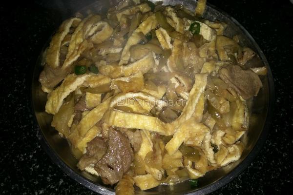 豆干榨菜炒肉的做法图解8