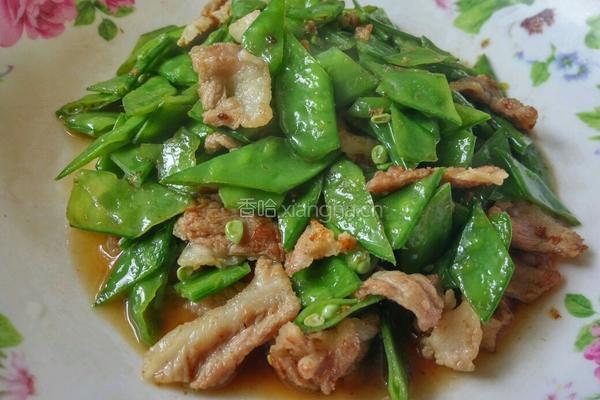 瘦肉炒荷兰豆的做法图解6