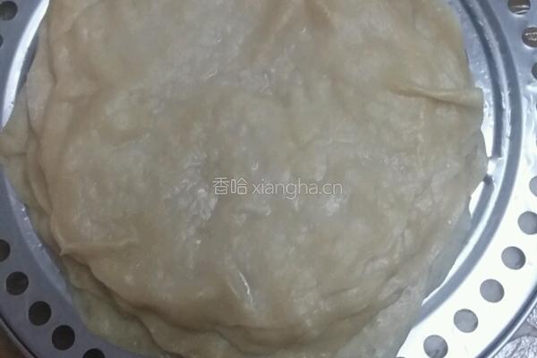 自制春卷皮的做法图解8